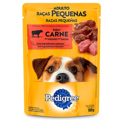 PEDIGREE SACHE ADULTO RACAS PEQUENAS CARNE AO MOLHO 100GR