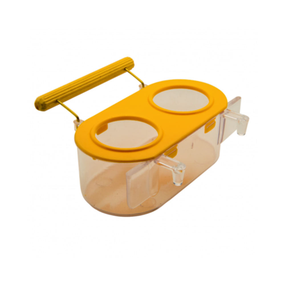 COMEDOURO 2 FUROS SILICONE C/ POLEIRO PEQUENO REF 60