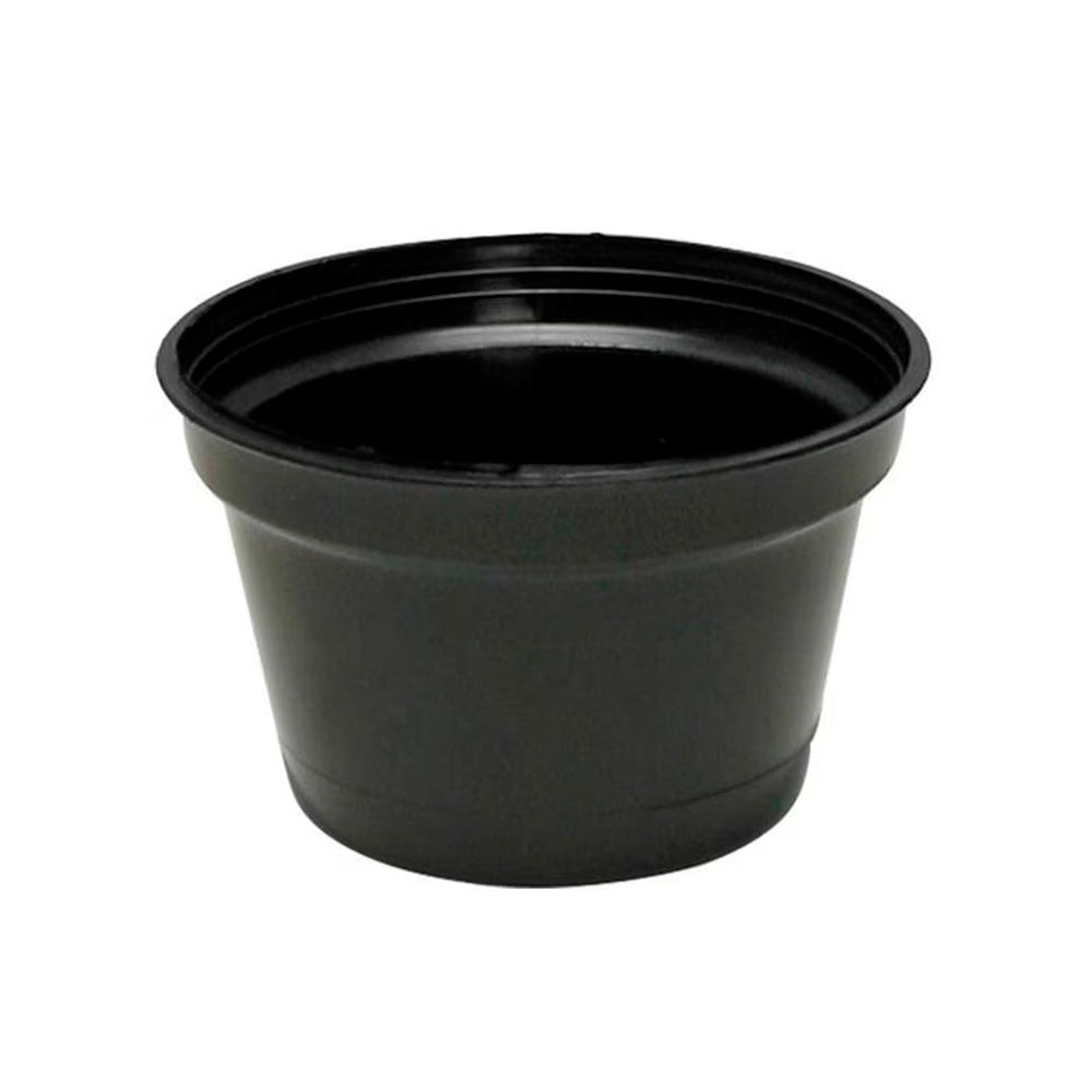 VASO PLASTICO PRETO N00