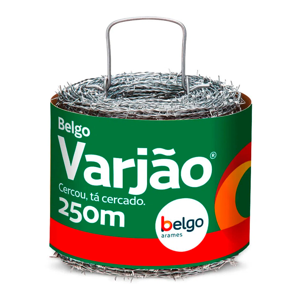 ARAME FARPADO VARJAO FIO 14 250MTS BELGO