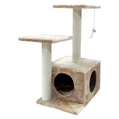 ARRANHADOR GATOS 2 BASES SUSP CX 44X32X70