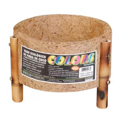 VASO CACHEPOT COCO E BAMBU 21X11