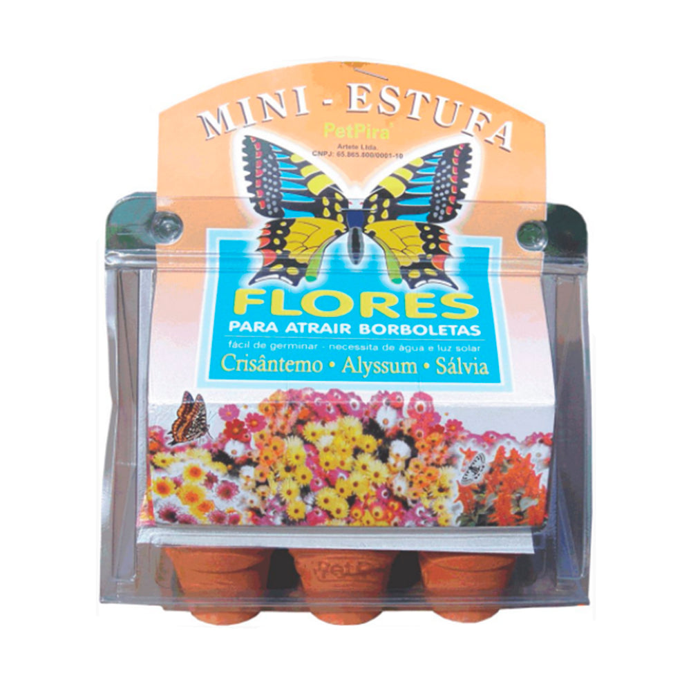 KIT SEMENTES MINI ESTUFA BORBOLETAS