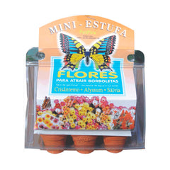 KIT SEMENTES MINI ESTUFA BORBOLETAS