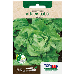SEMENTE ALFACE BABA VERAO MANTEIGA SACHE 700MG TOPSEED