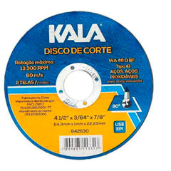 DISCO CORTE INOX 114; 3MMX1MMX22;23MM-KALA