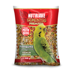 SEMENTES PREMIUM PERIQUITO/PSITACIDEOS 500G NUTRIAVE