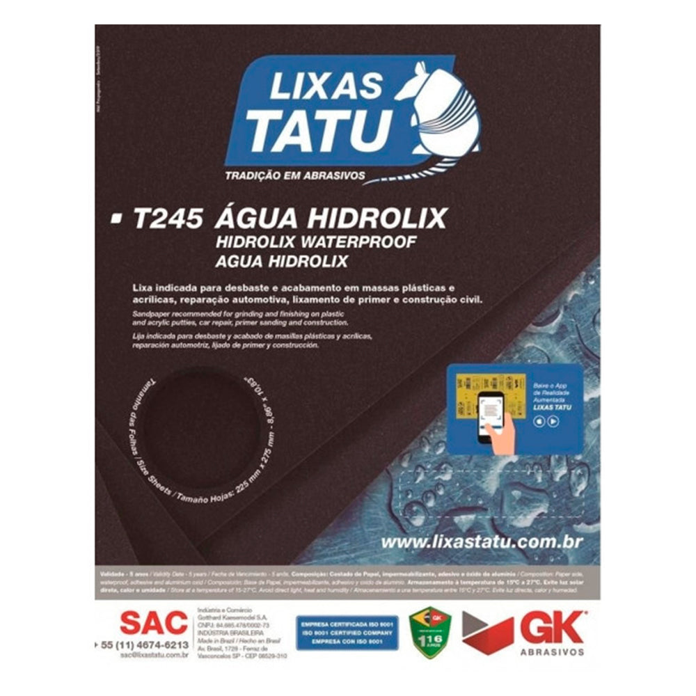 LIXA AGUA 080 TATU T245