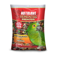 SEMENTES PREMIUM PAPAGAIOS ARARAS 500GR
