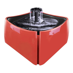 FONTE/BEBEDOURO AGUA 1,8 L VERMELHA 3 OPCOES JATOS CAT DOG MEC