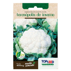 SEMENTE COUVE FLOR TERESOPOLIS DE INVERNO SACHE 400MG TOPSEED