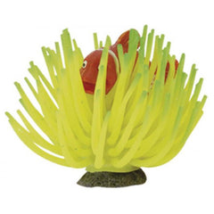 ENFEITE AQUARIO CERAMICA ANEMONA PEIXE PALHACO 9X7 CM VIGO AR