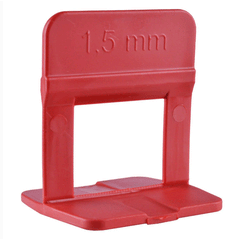 ESPACADOR/NIVELADOR P/ PISO 1,5MM VERMELHO PCT 50 UNDS CORTAG