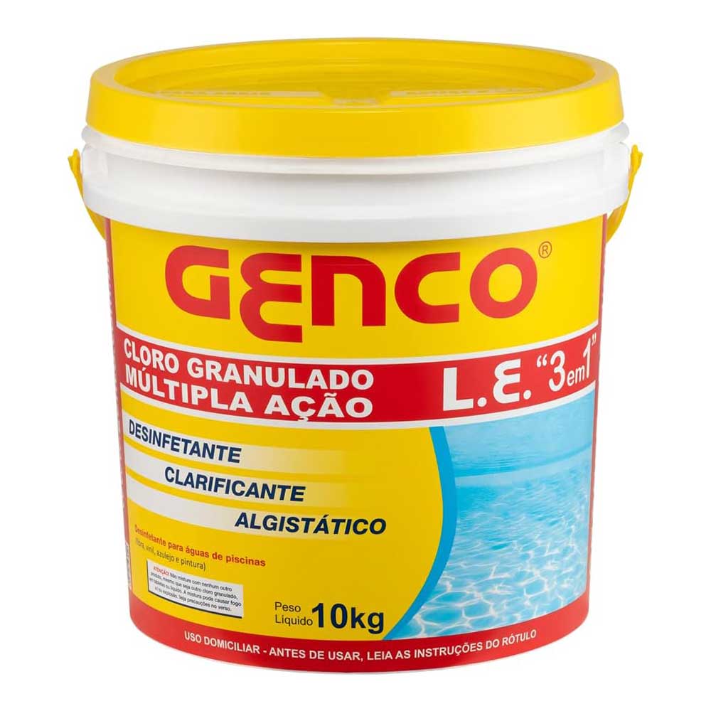 CLORO PISCINA ESTABILIZADOR 3X1 10KG GENCO