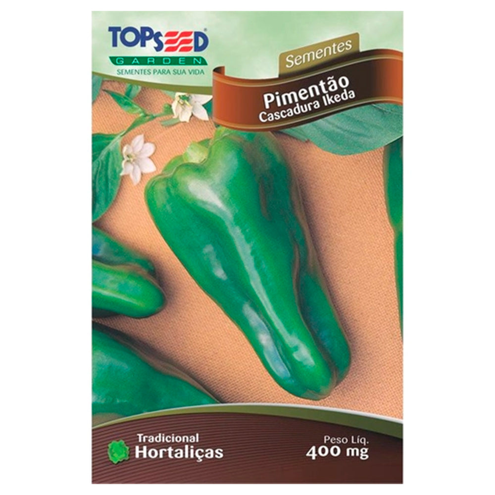 SEMENTE PIMENTAO CASCA DURA IKEDA SACHE 400MG TOPSEED