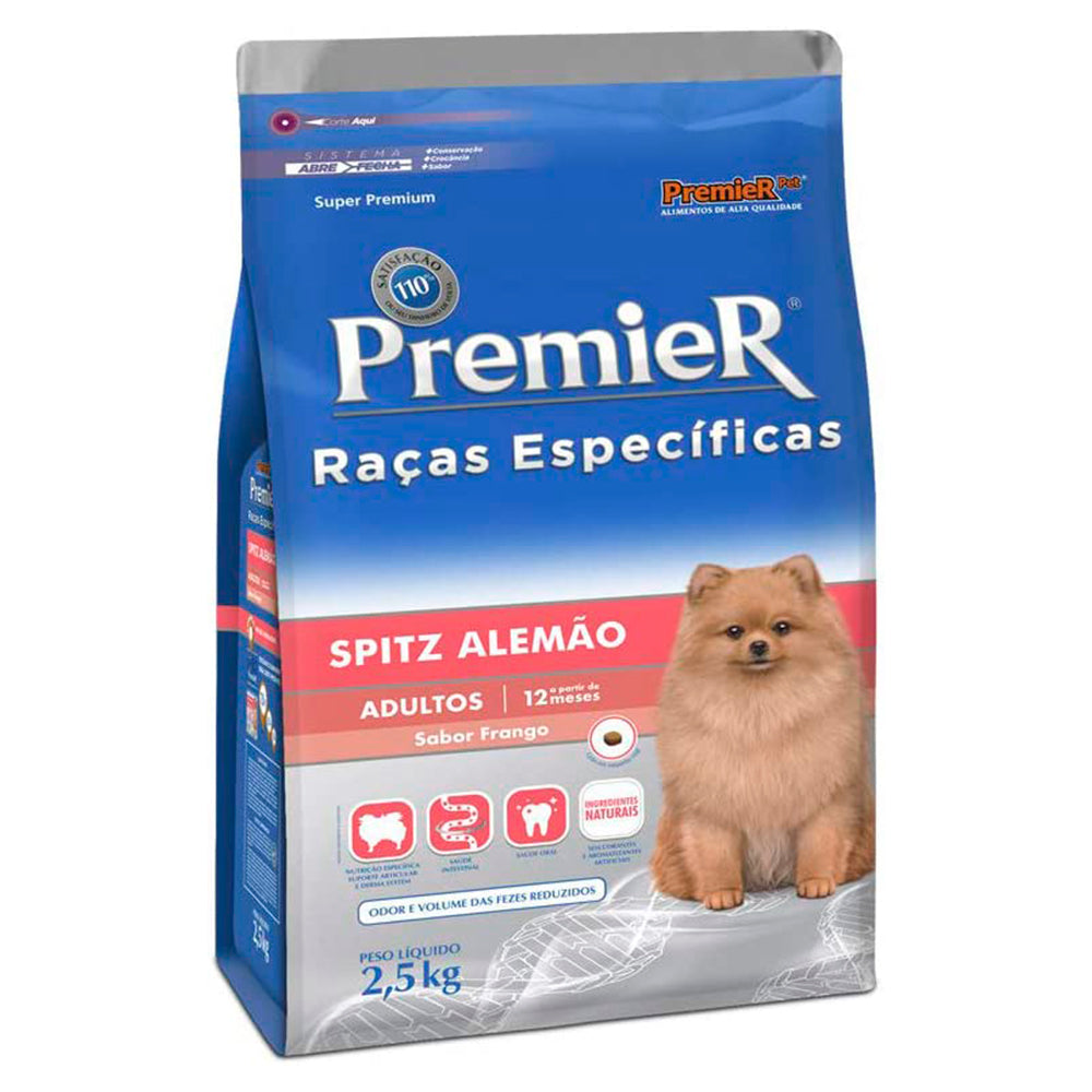PREMIER RACAS ESPECIFICAS SPITZ ALEMAO ADULTOS 2,5KG