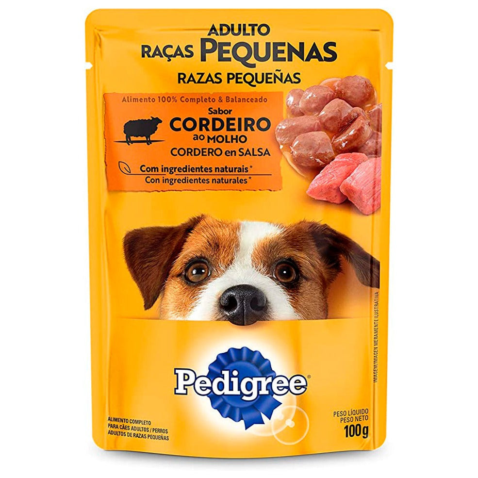 PEDIGREE SACHE ADULTO RACAS PEQUENAS CORDEIRO AO MOLHO 100G