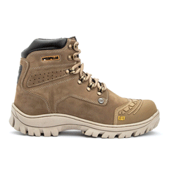 BOTA CAT NOBUCK CREME REF 2190 BIQUEIRA PVC CATERPILLAR N36