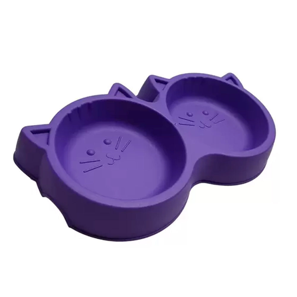 COMEDOURO DUPLO FACE CAT 500ML 2X250ML LILAS