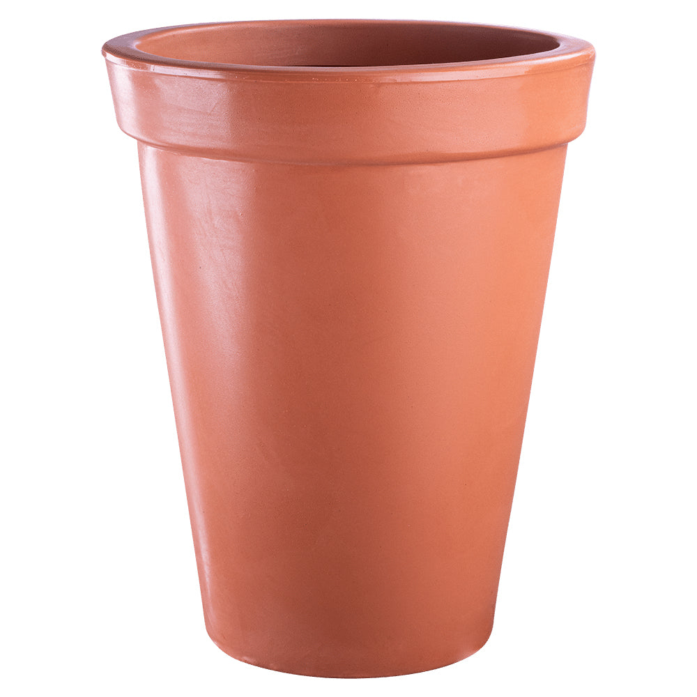 VASO CONICO C/ BORDA ATENAS 45 TERRACOTA P1020175 AFORT