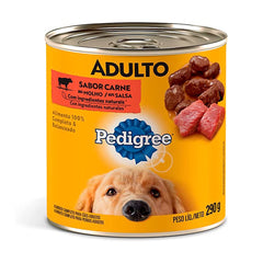 PEDIGREE LATA ADULTO CARNE AO MOLHO 290GR
