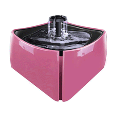 FONTE/BEBEDOURO AGUA 1,8 L ROSA 3 OPCOES JATOS CAT DOG MEC