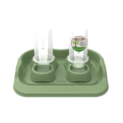 ECO BEBEDOURO E COMEDOURO FLEX GOURMET 650ML-VERDE