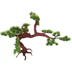 ENFEITE AQUARIO PLASTICO TRONCO BONSAI MEDIO