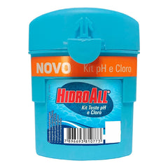KIT TESTE DE PISCINA (PH E CLORO) HIDROALL
