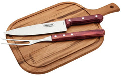 CONJUNTO DE CHURRASCO 3 PECAS 21198/714 (TABUA/GARFO/ FACA) TRAMONTINA
