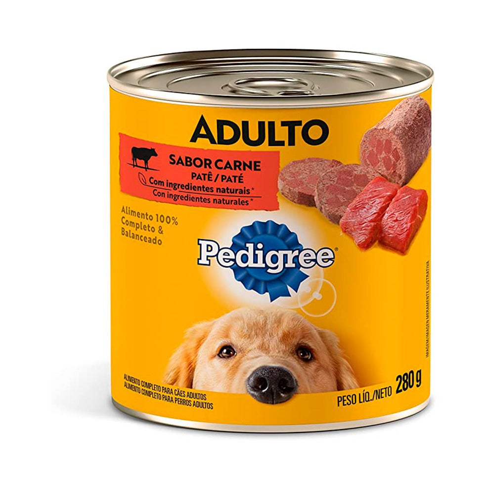 PEDIGREE LATA ADULTO CARNE EM PATE 280GR
