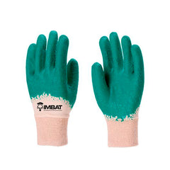 LUVA MALHA BANHADA LATEX VERDE T9 IMBAT