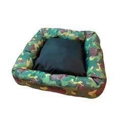 CAMA P/ CAES FLEX CAMUFLADA VERDE 40CM X 45CM REF 20581