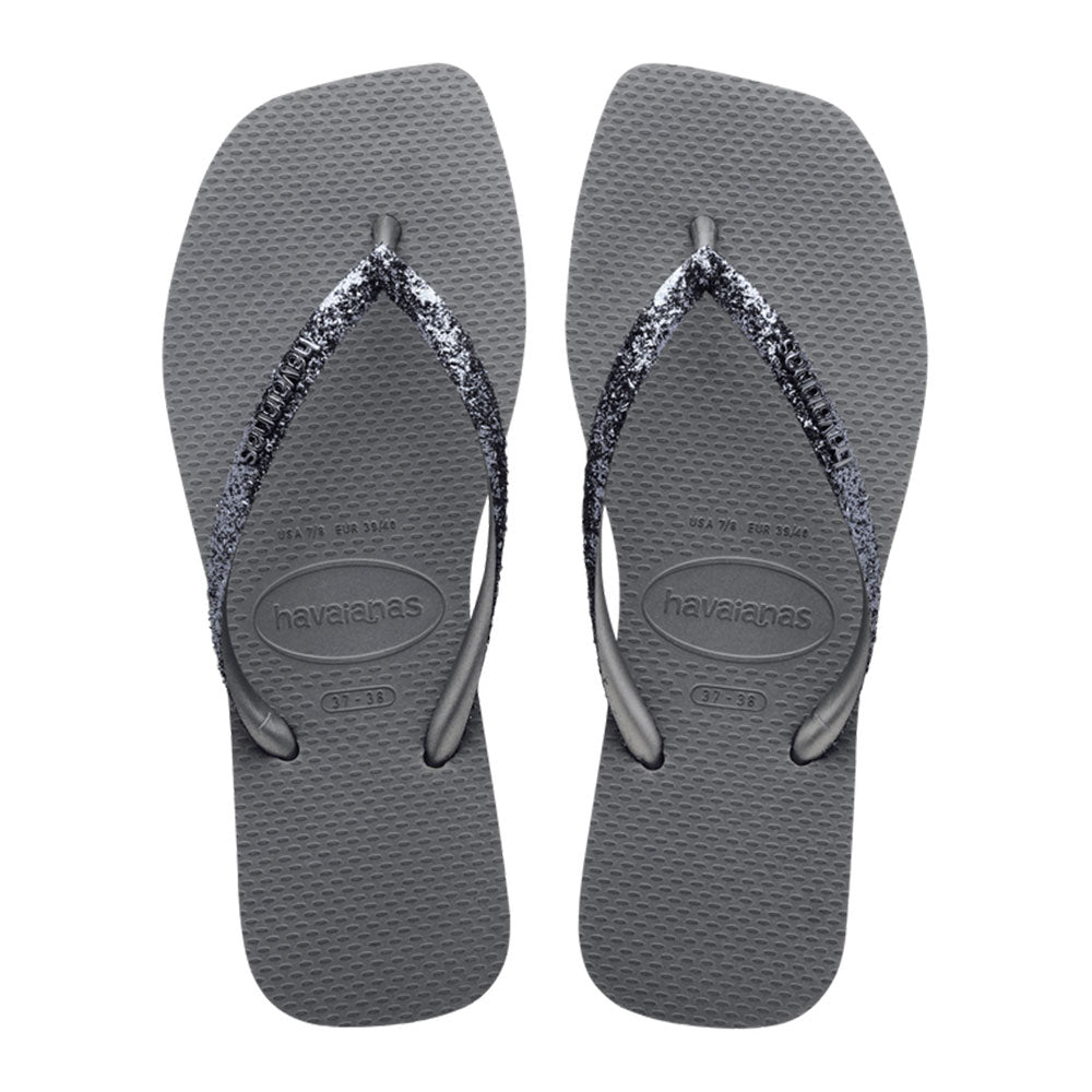 HAVAIANA SLIM GLITTER II CINZA ACO 37/38