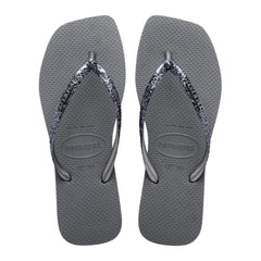 HAVAIANA SLIM GLITTER II CINZA ACO 37/38