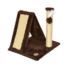 ARRANHADOR DOBRAVEL PELUCIA LISA MARROM 44X42X42CM SAO PET