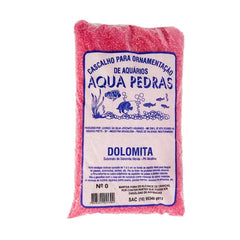 AREIA ORNAMENTAL P/ AQUARIOS AQUA PEDRAS DOLOMITA Nº 0 VERMELHA 700GR
