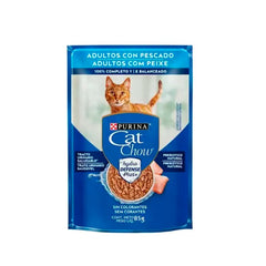 CAT CHOW ADULTO PEIXE AO MOLHO 85G