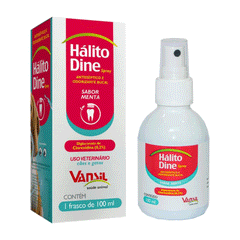 HALITO DINE SPRAY 100ML CAES/GATOS ANTISSEPTICO VANSIL