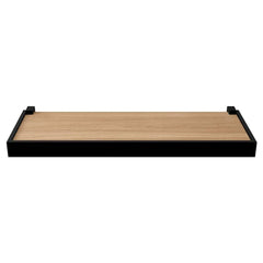 PRATELEIRA MADEIRA 20X60CM NOGUEIRA/PRETO