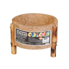 VASO CACHEPOT COCO E BAMBU 26X13
