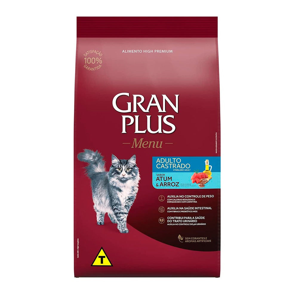 GRANPLUS GATO CASTRADO ATUM/ARROZ PCT 3KG