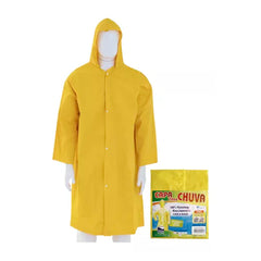 CAPA CHUVA PVC REFORCADA GG AMARELA PLASTINOVA