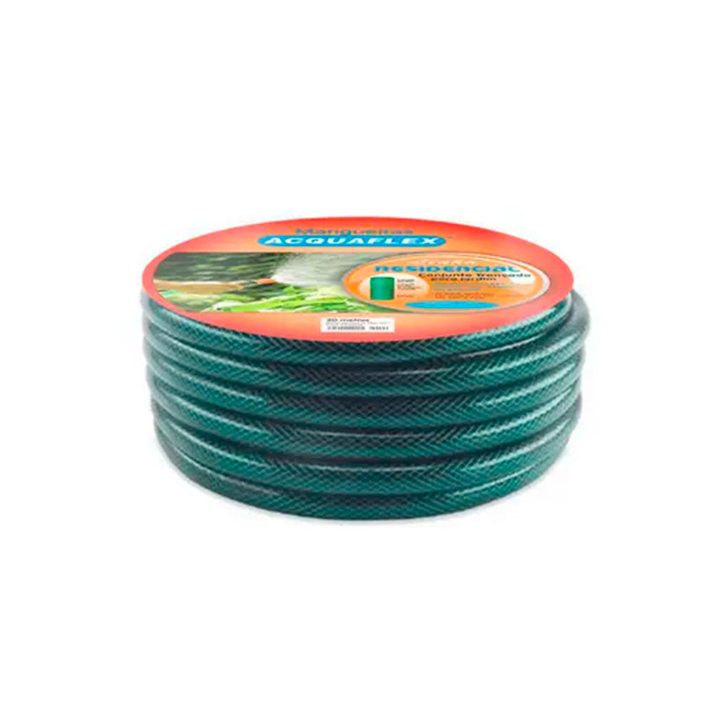 MANGUEIRA TRANCADA 15MT VERDE ACQUAFLEX