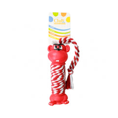 BRINQUEDO VINIL MACACO HALTERES C/ CORDA 15CM