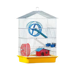 GAIOLA HAMSTER APOLO PARK AMARELA/VERMELHA 107