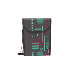 BOLSA TERMICA TROPICAL 6L CINZA/ROSA SOPRANO