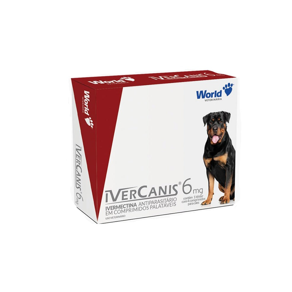 IVERCANIS 6MG C/ 4 COMP