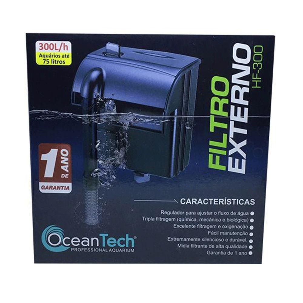 FILTRO EXTERNO HF-0300 OCEAN TECH (300L/H) 127V