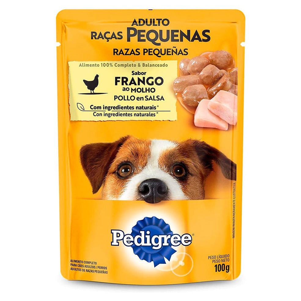 PEDIGREE SACHE ADULTO RACAS PEQUENAS FRANGO AO MOLHO 100GR